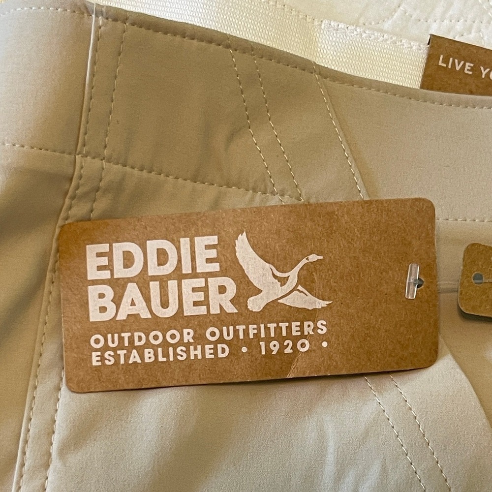 Eddie Bauer Women's WR Horizon High Rise Crop Pants Size 18 Pumice 50+UPF New - Picture 4 of 15